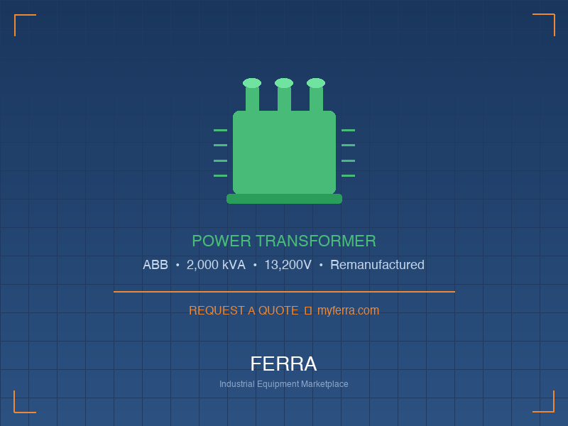 2000kVA ABB Power Transformer — Remanufactured Colman, SD