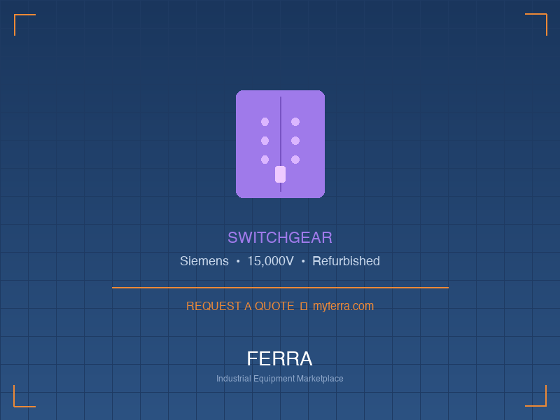 Siemens Switchgear — Refurbished St. Louis, MO