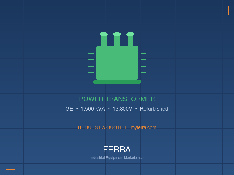 1500kVA GE Power Transformer — Refurbished St. Louis, MO