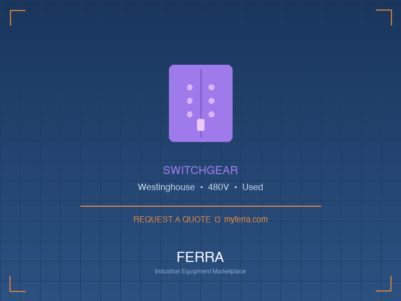 Westinghouse Switchgear — Used Columbus, OH