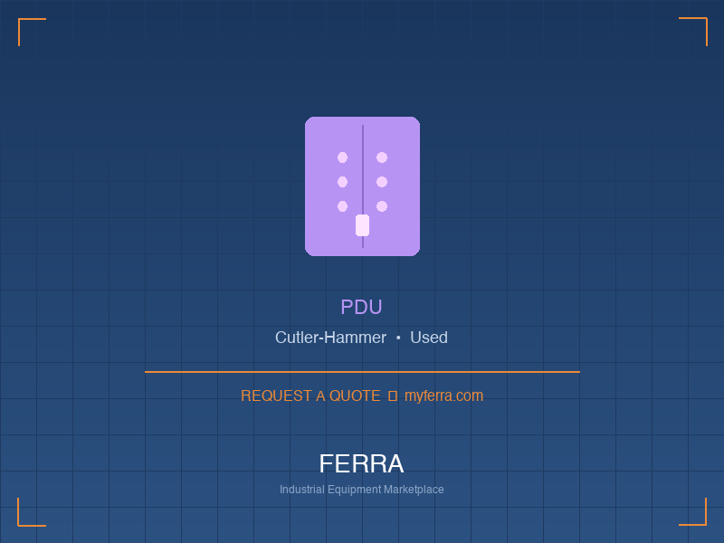 Cutler-Hammer Pdu — Used Dallas, TX