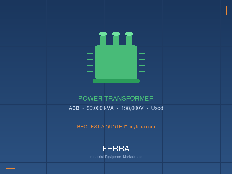 30000kVA ABB Power Transformer — Used Denver, CO