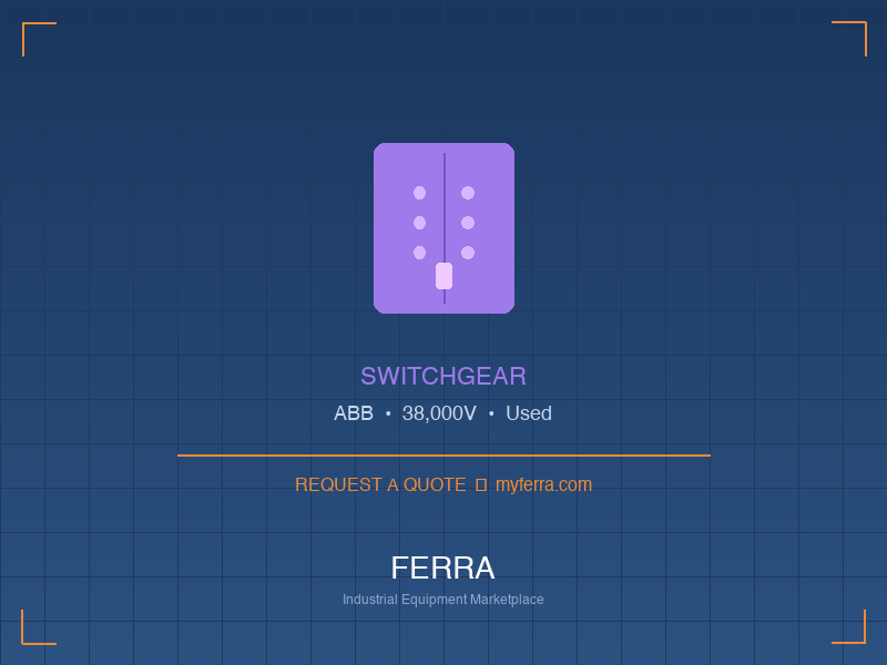 ABB Switchgear — Used Pittsburgh, PA