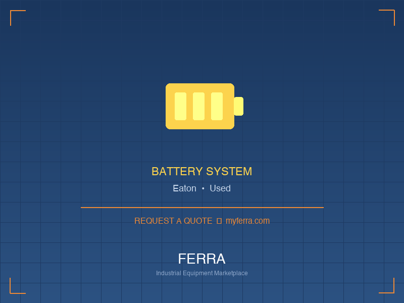 Eaton Battery System — Used Phoenix, AZ