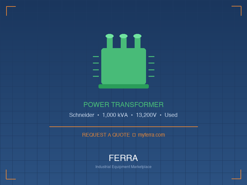 1000kVA Schneider Power Transformer — Used San Antonio, TX
