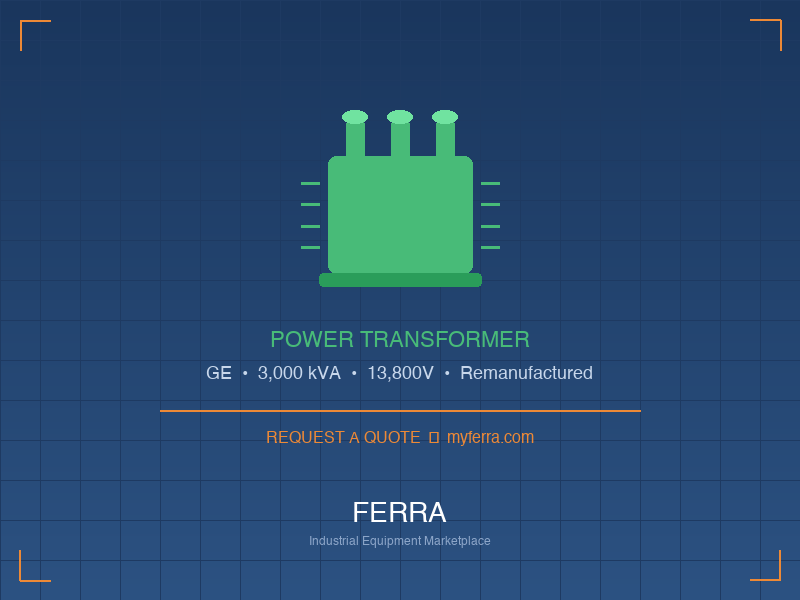 3000kVA GE Power Transformer — Remanufactured Colman, SD